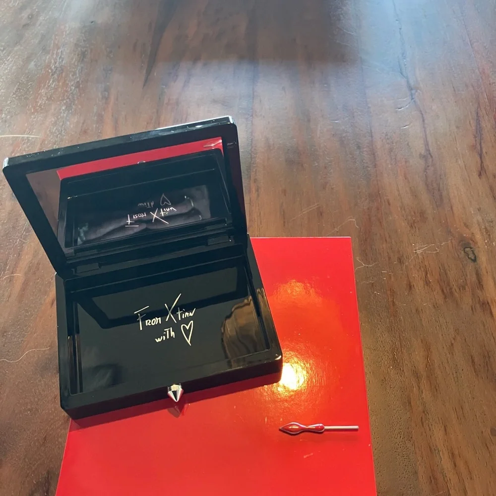 Christian Louboutin Black Tablet Case with Silver Studs